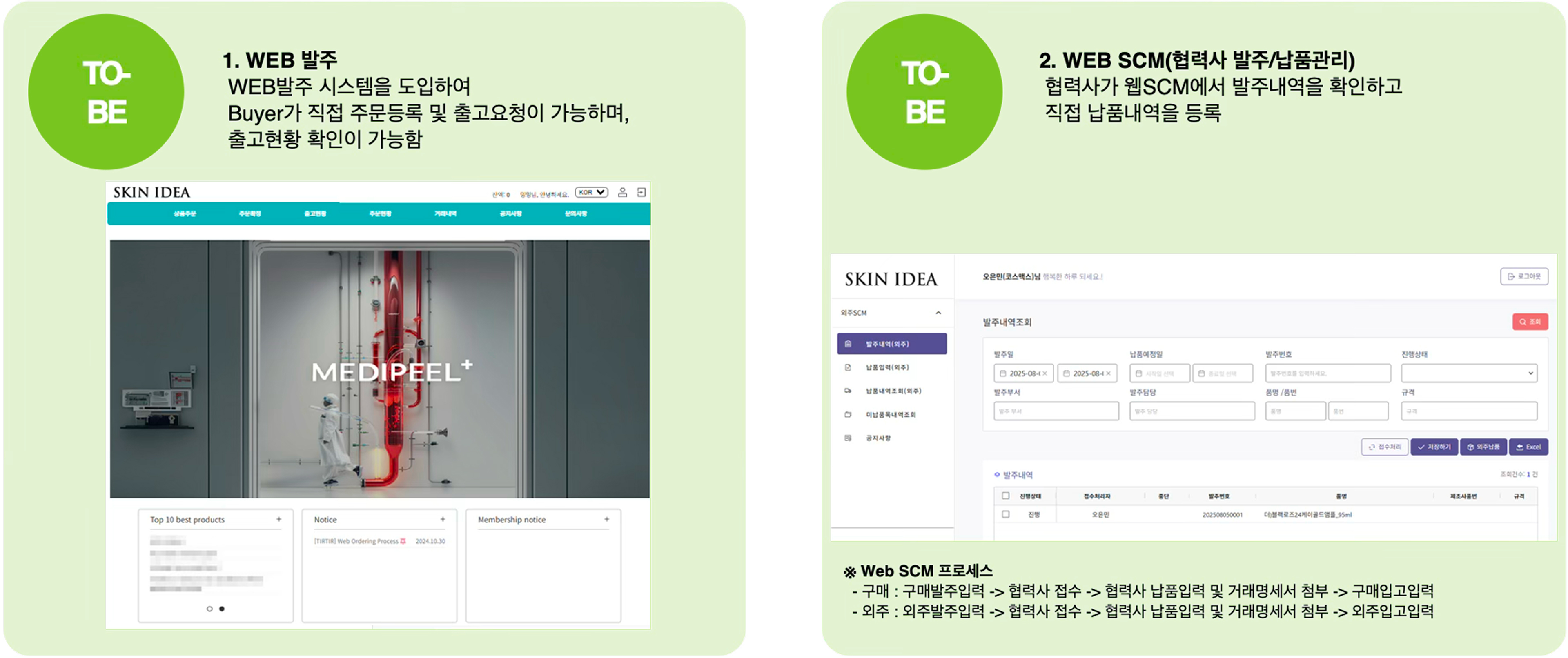 프로젝트 주요내용 (연계 부문) - WEB 부문
